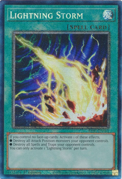 Lightning Storm (PCR) - RA01-EN061 - Prismatic Collector's Rare - 1st Edition