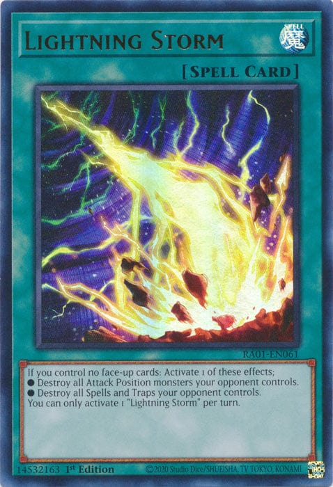 Lightning Storm (UR) - RA01-EN061 - Ultra Rare - 1st Edition