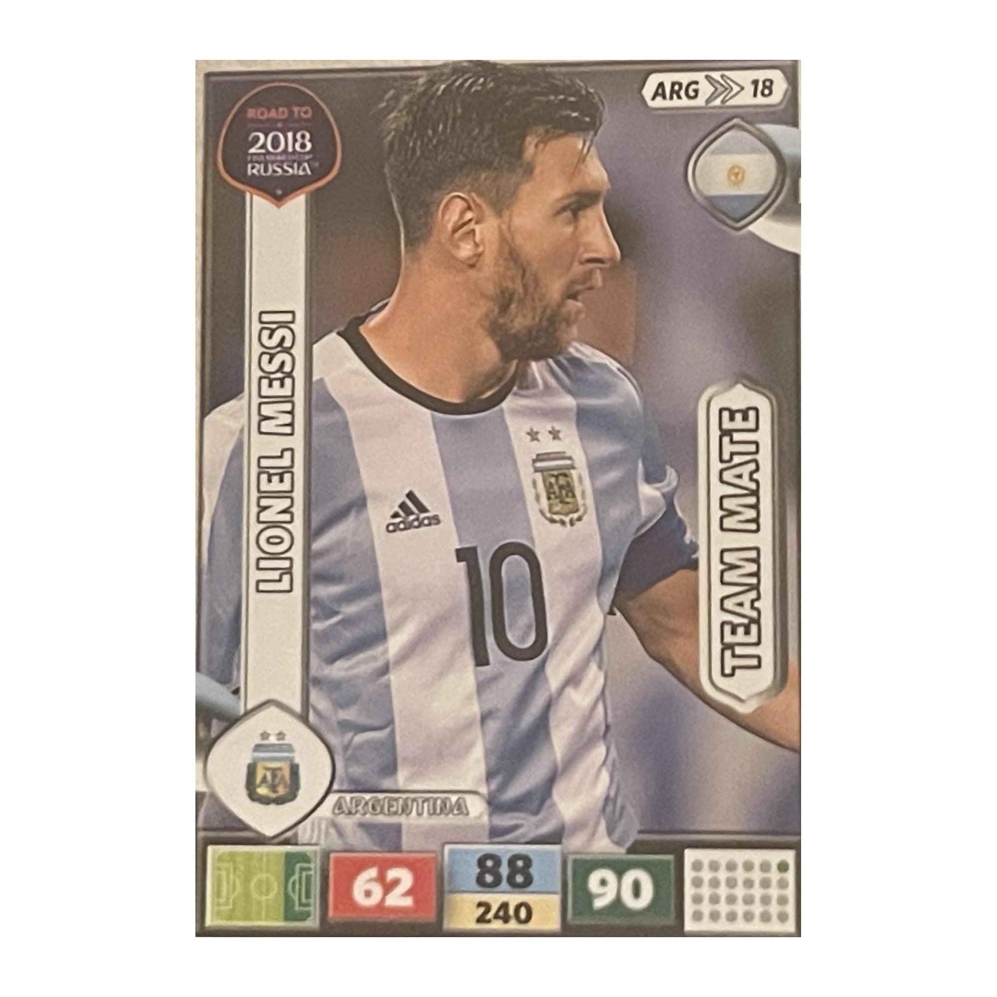 Lionel Messi - Panini Adrenalyn XL Road to FIFA World Cup Russia 2018 (Top Player) [273] - originele kaartvoorkant