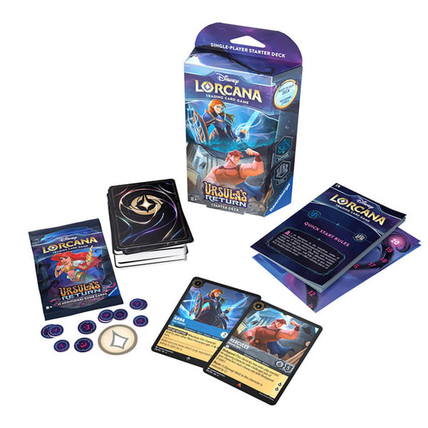 Lorcana Anna & Hercules starter deck – inhoud met deck, fiches en booster