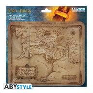ABYstyle Lord of the Rings muismat met de kaart van Rohan en Gondor in de verpakking