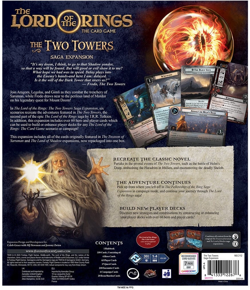 Lord of The Rings LCG: The Two Towers Saga Expansion 0841333122676