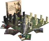 Volledige inhoud The Lord of the Rings The Confrontation Ultimate Edition: doos, speelbord, karakterhouders en kaarten
