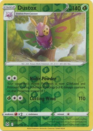 Lost Origin - 010/196 - Dustox - Reverse Holo