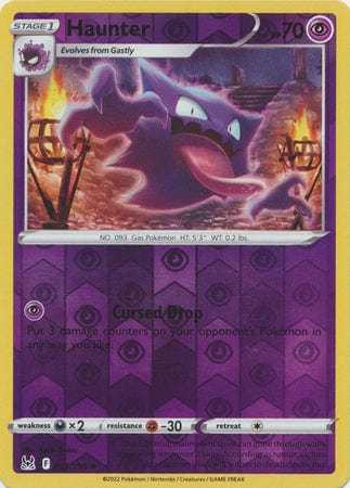 Lost Origin - 065/196 - Haunter - Reverse Holo