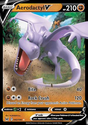 Lost Origin - 092/196 - Aerodactyl V