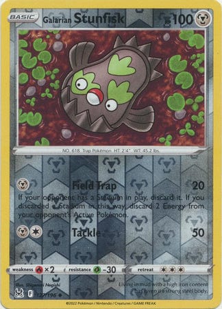 Lost Origin - 127/196 - Galarian Stunfisk - Reverse Holo