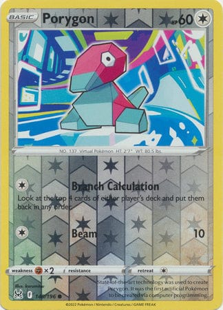 Lost Origin - 140/196 - Porygon - Reverse Holo