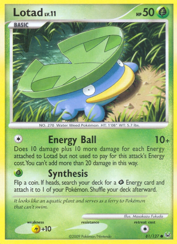 Lotad Lv.11 – Platinum 81 – Pokémon TCG single card | Lichcards
