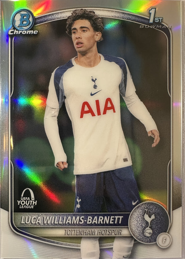 Lucá Williams-Barnett - 2025-26 Topps Chrome UEFA Club Competitions (Bowman UEFA Youth League 1st Bowman) [BU-LWB] - voorkant