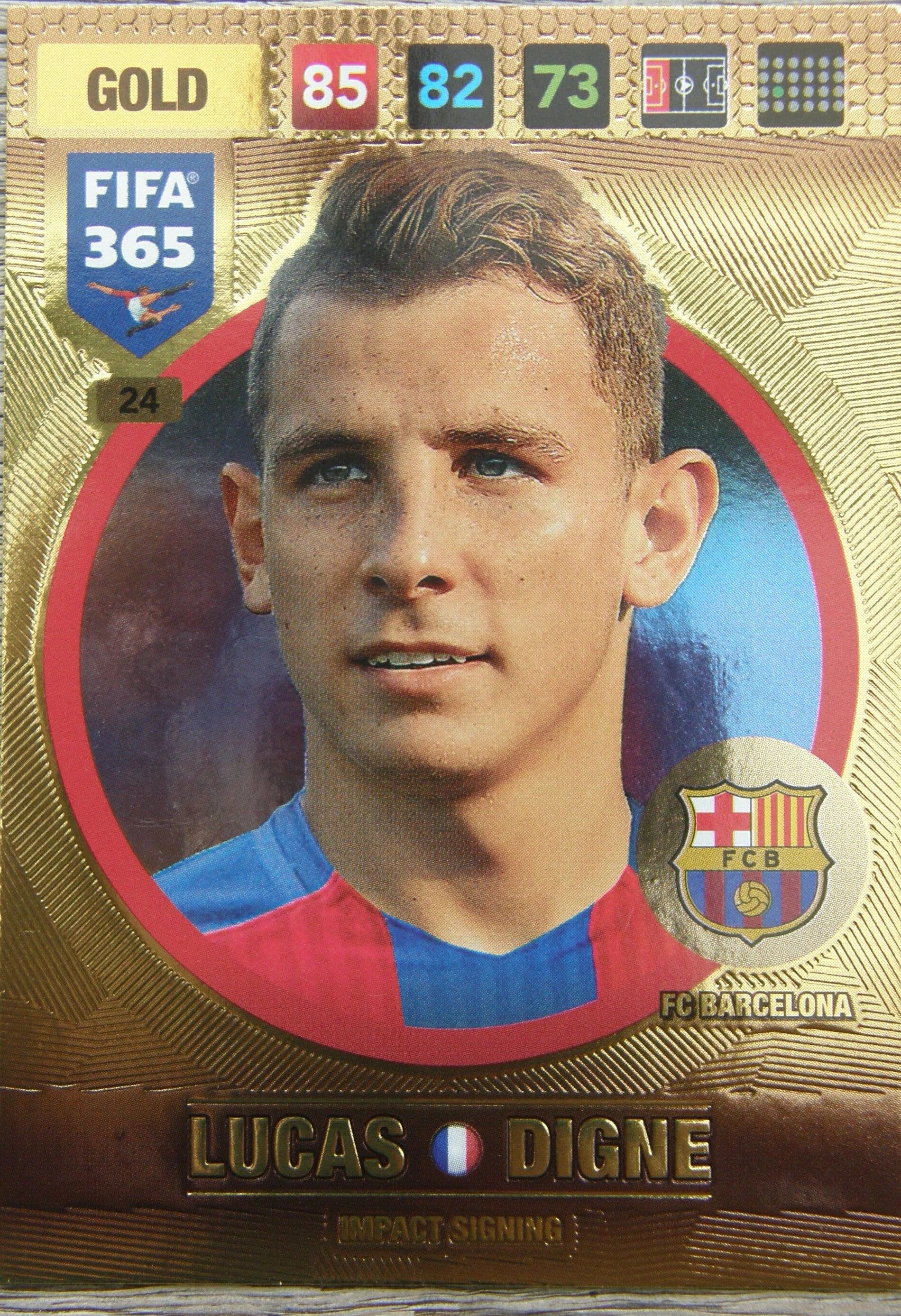 Lucas Digne - FIFA 365: 2017 Adrenalyn XL Impact Signing #24 - Near Mint Hoofdafbeelding