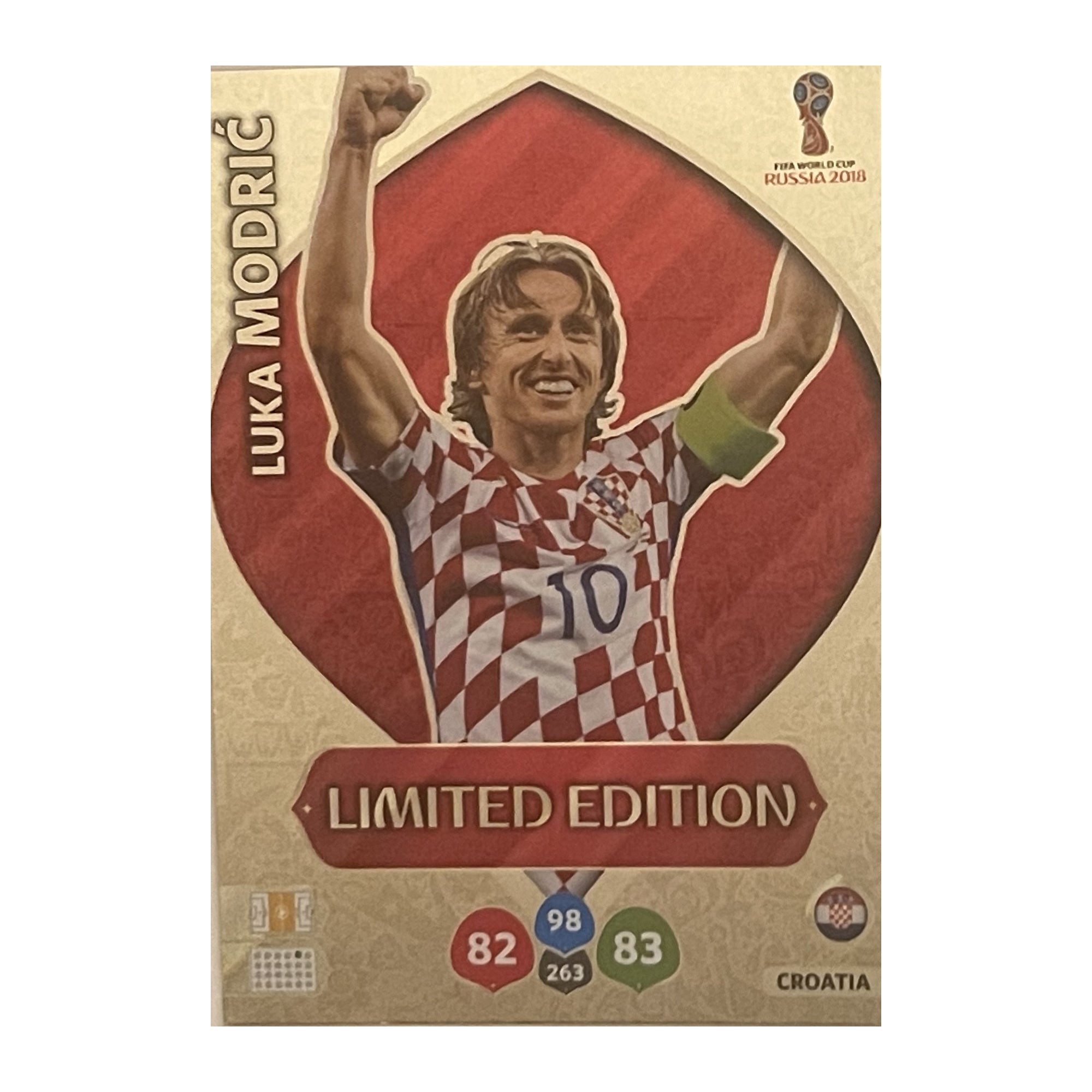 Luka Modrić - Panini Adrenalyn XL FIFA World Cup Russia 2018 (Limited Edition) [NNO] - originele kaartvoorkant Main image