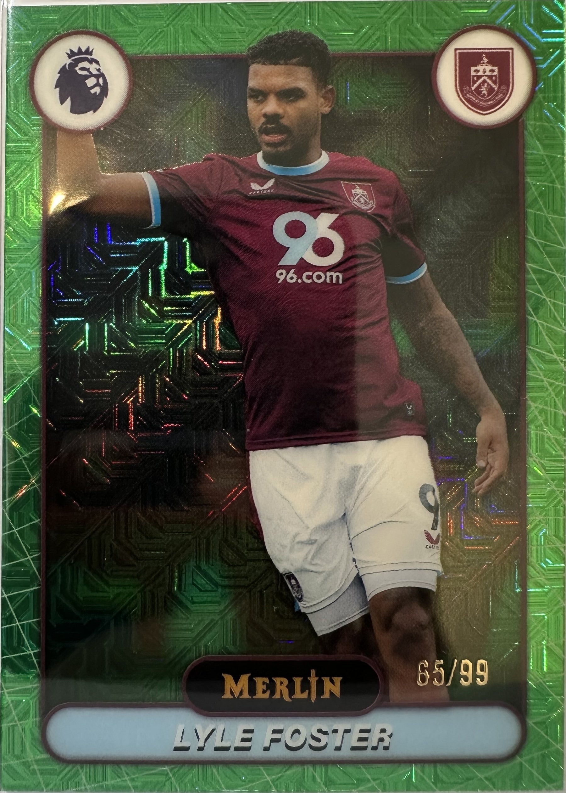 Lyle Foster - 2025-26 Topps Merlin Premier League (Green Mojo Refractor 65/99) [59] - voorkant