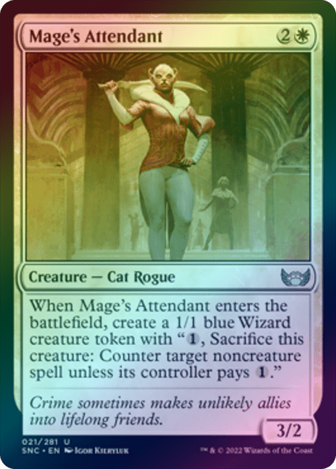 Mage's Attendant (Foil) (SNC)