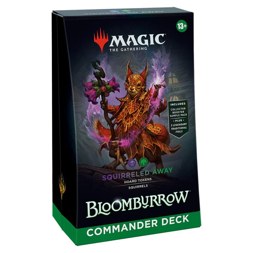 Magic Bloomburrow Commander Deck Squirreled Away - gesloten doos van het Golgari precon-deck Immagine principale del prodotto