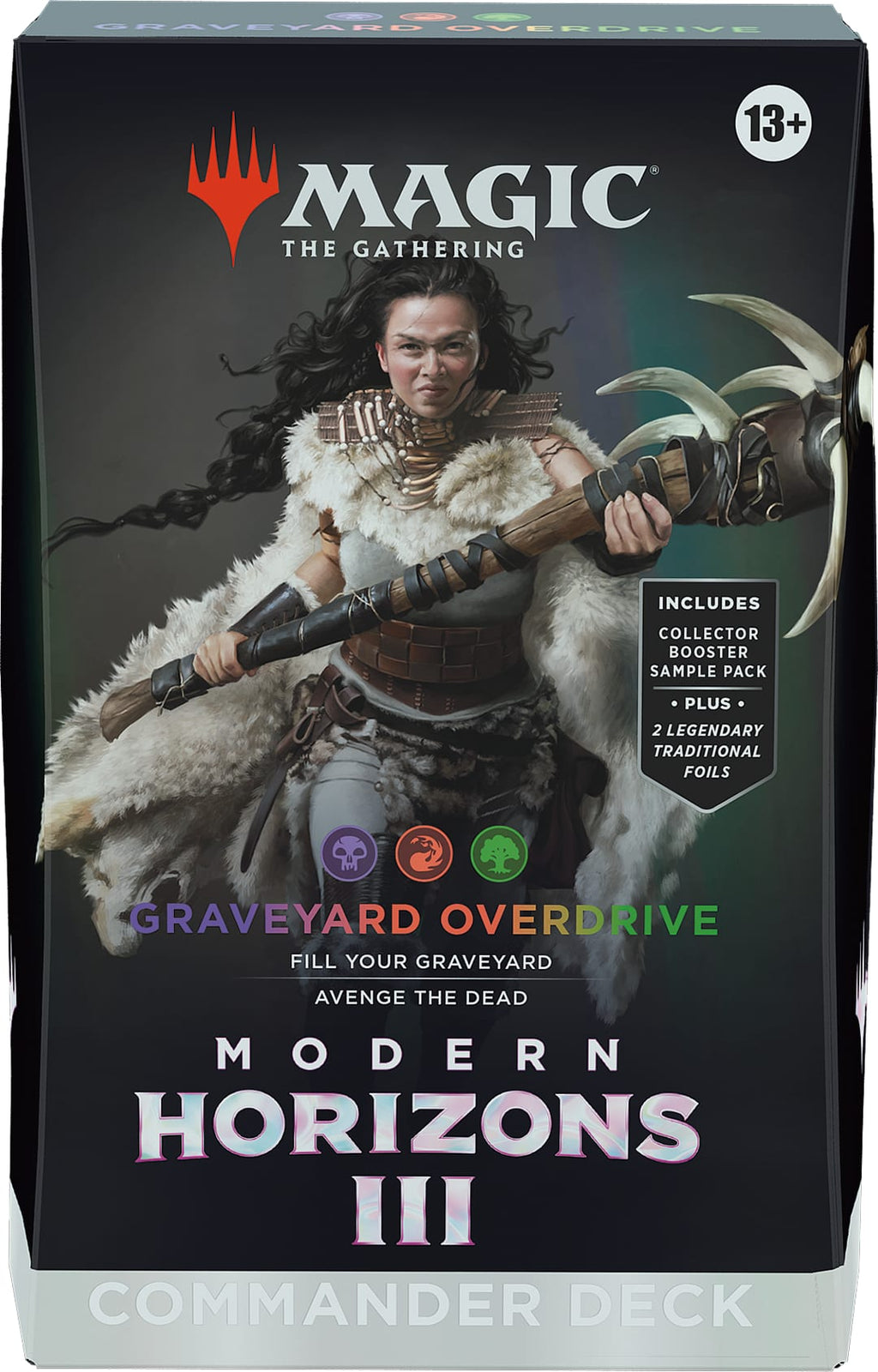 Verpakking Magic Modern Horizons 3 Commander deck Graveyard Overdrive met Disa the Restless | Lichcards