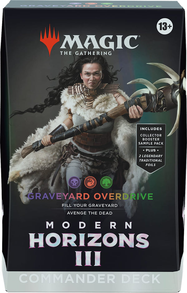Verpakking Magic Modern Horizons 3 Commander deck Graveyard Overdrive met Disa the Restless | Lichcards