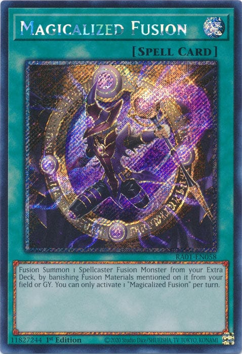 Magicalized Fusion (Platinum Secret Rare) - RA01-EN058 - Platinum Secret Rare - 1st Edition