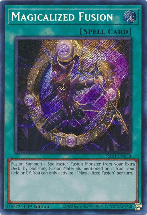 Magicalized Fusion (Secret Rare) - RA01-EN058 - Secret Rare - 1st Edition