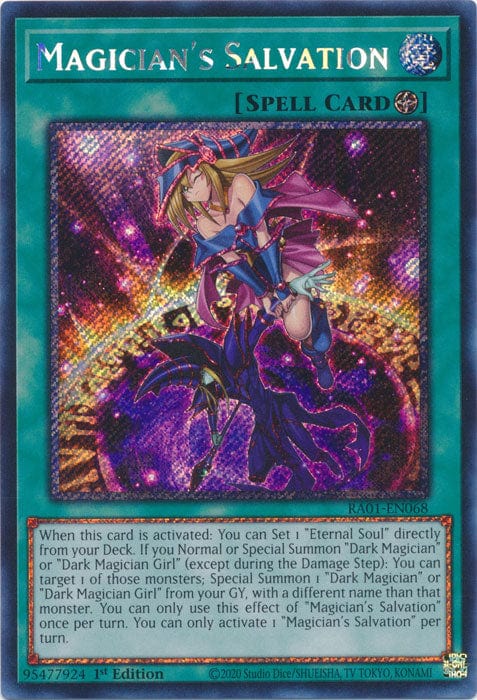 Magician's Salvation (Platinum Secret Rare) - RA01-EN068 - Platinum Secret Rare - 1st Edition