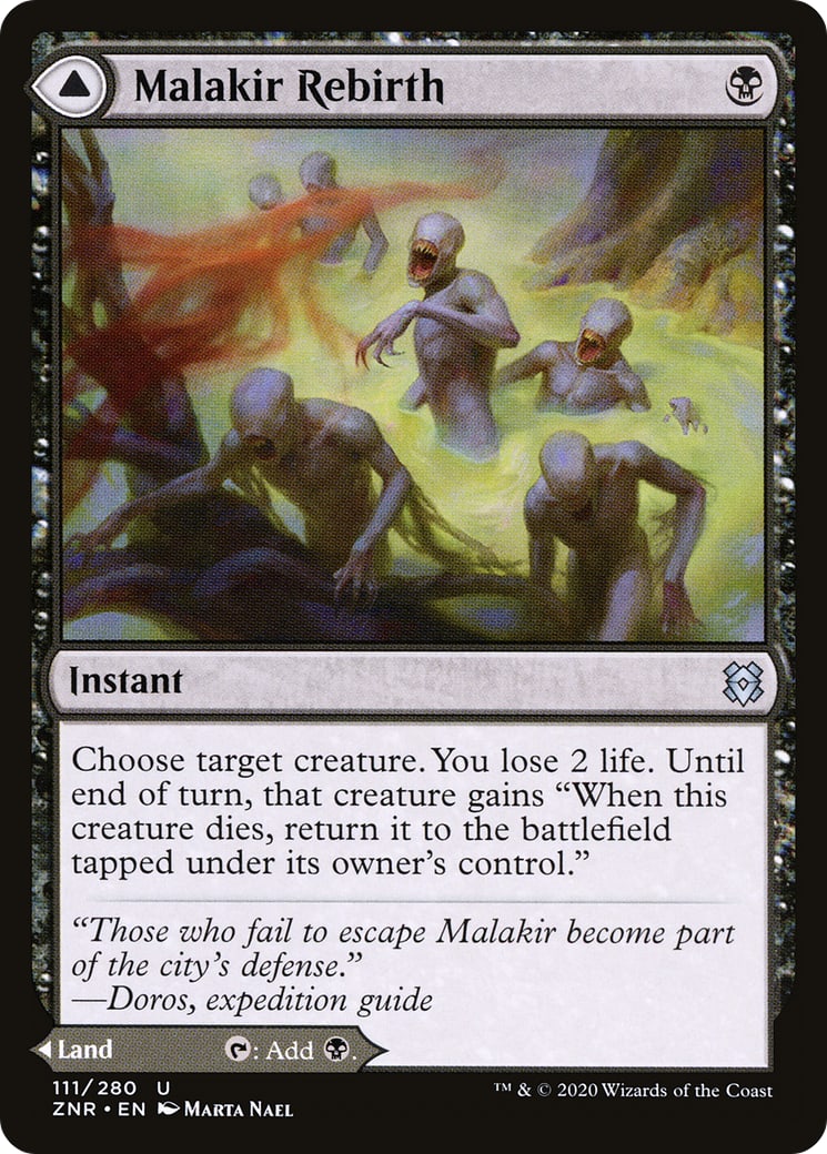 Malakir Rebirth // Malakir Mire – Zendikar Rising 111 – Magic: The Gathering single card | Lichcards Image principale du produit