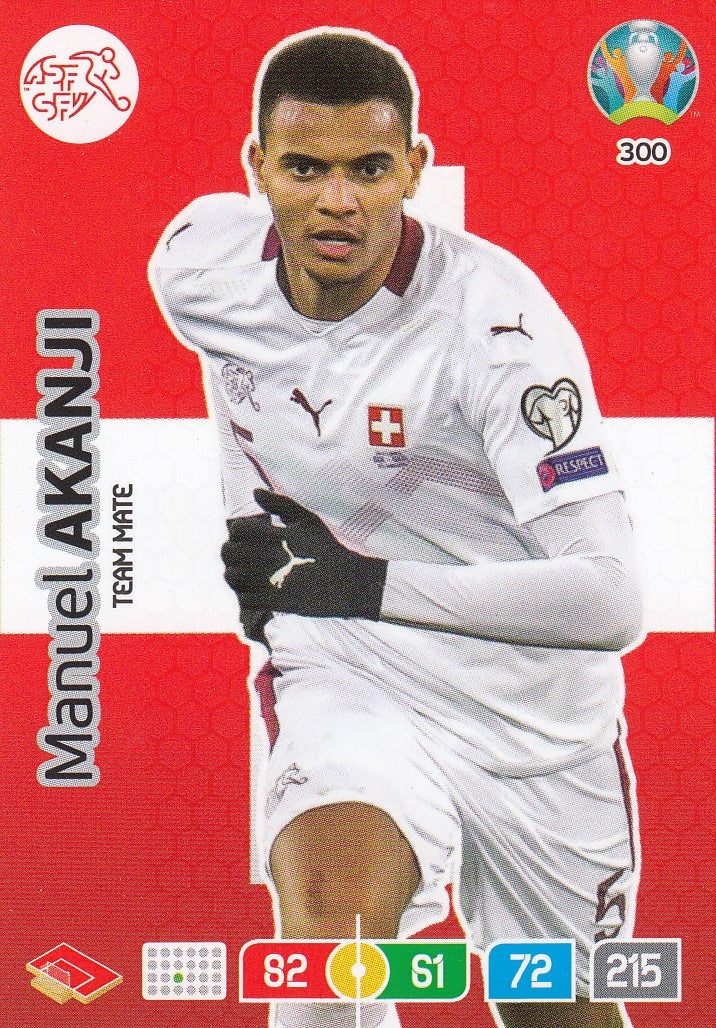 Manuel Akanji - UEFA EURO 2020 Preview Adrenalyn XL Core – Team Mate #300 - Near Mint Hoofdafbeelding