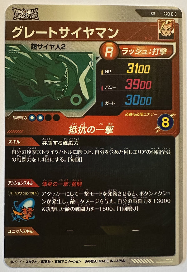 Achterzijde – Great Saiyaman – Super Saiyan 2 [AP3-013] – Advance Pack 3 – Battle of Saiyan