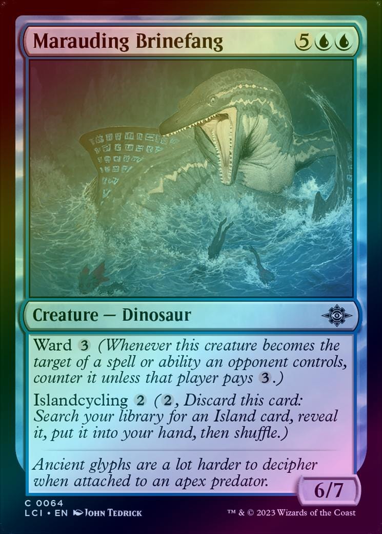 Marauding Brinefang (Foil) (LCI)