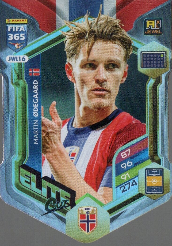 Martin Ødegaard Noorwegen Panini FIFA 365 2026 Jewel Elite Cut JWL16 Hauptbild