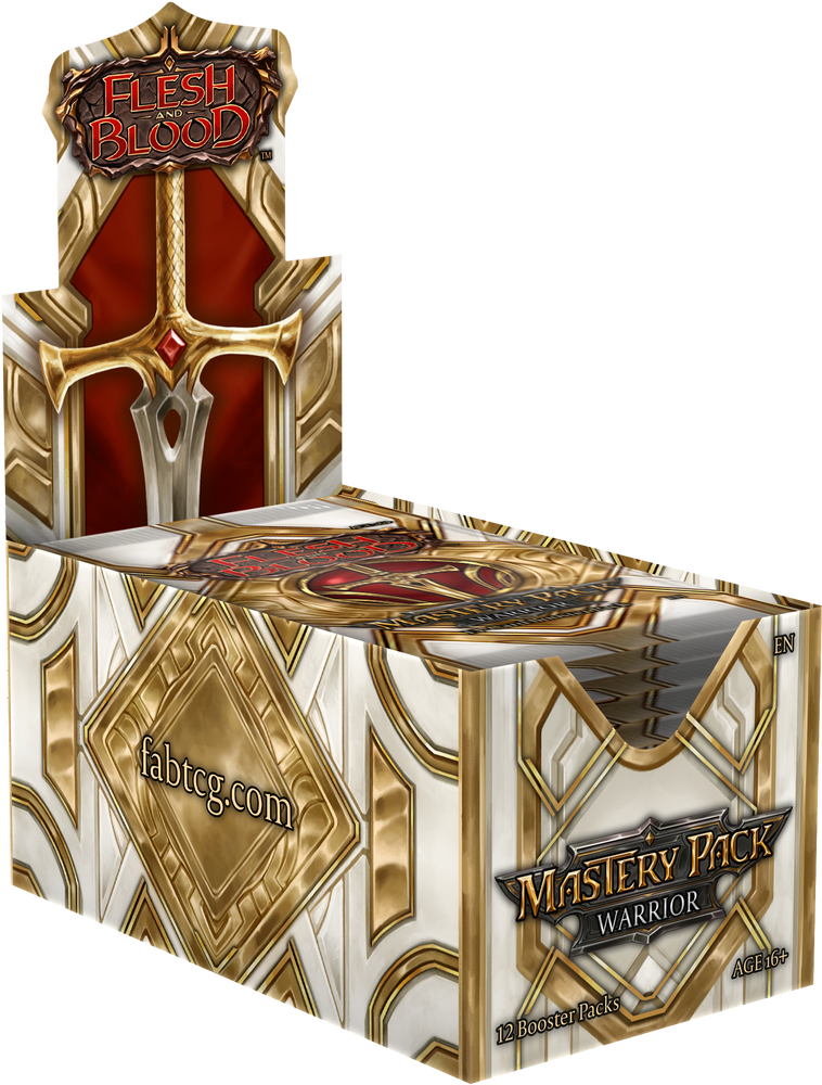 Flesh and Blood Mastery Pack Warrior Booster Box met 12 Engelstalige boosters