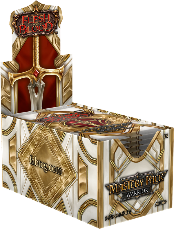 Flesh and Blood Mastery Pack Warrior Booster Box met 12 Engelstalige boosters