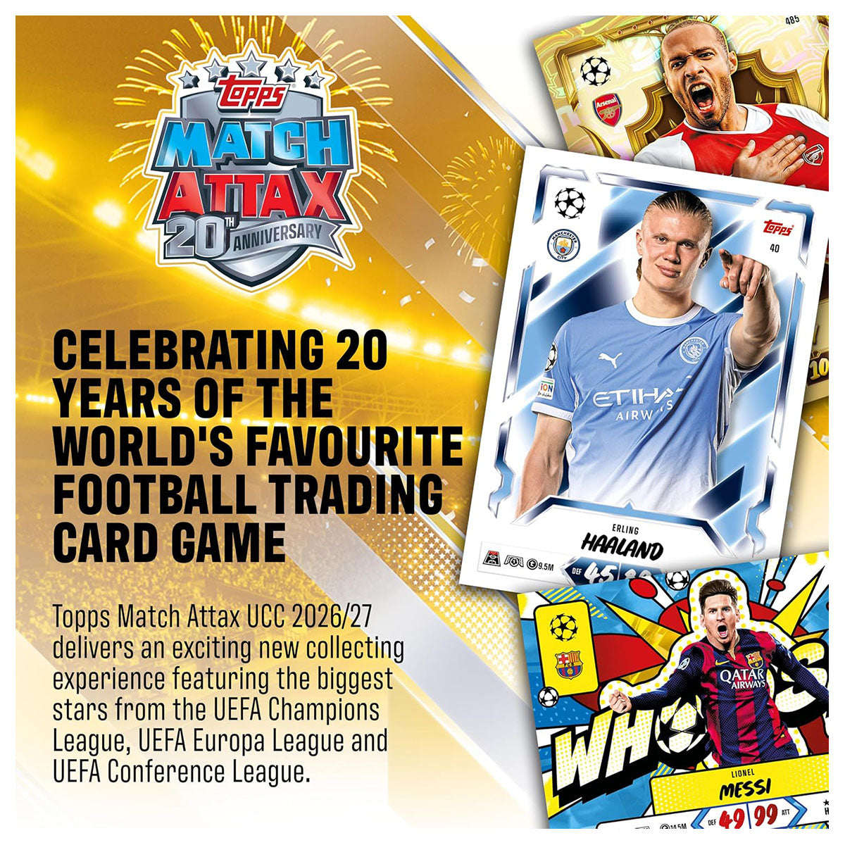 20 jaar Match Attax – UEFA Club Competitions 2026/27 jubileumcollectie
