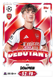 Voorbeeld basiskaart uit Match Attax UEFA Club Competitions 2026/27