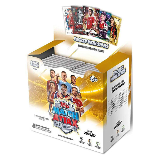 Topps Match Attax UEFA Club Competitions 2026/27 Booster Box – display met 36 pakjes