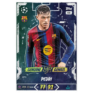 Voorbeeld Genuine Genius-insert uit Match Attax 2026/27 (Pedri)