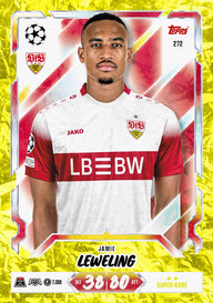 Voorbeeld Super-Rare parallelkaart (★★) uit Match Attax 2026/27