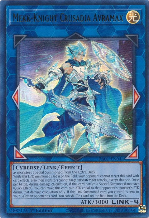 Mekk-Knight Crusadia Avramax (UR) - RA01-EN044 - Ultra Rare - 1st Edition