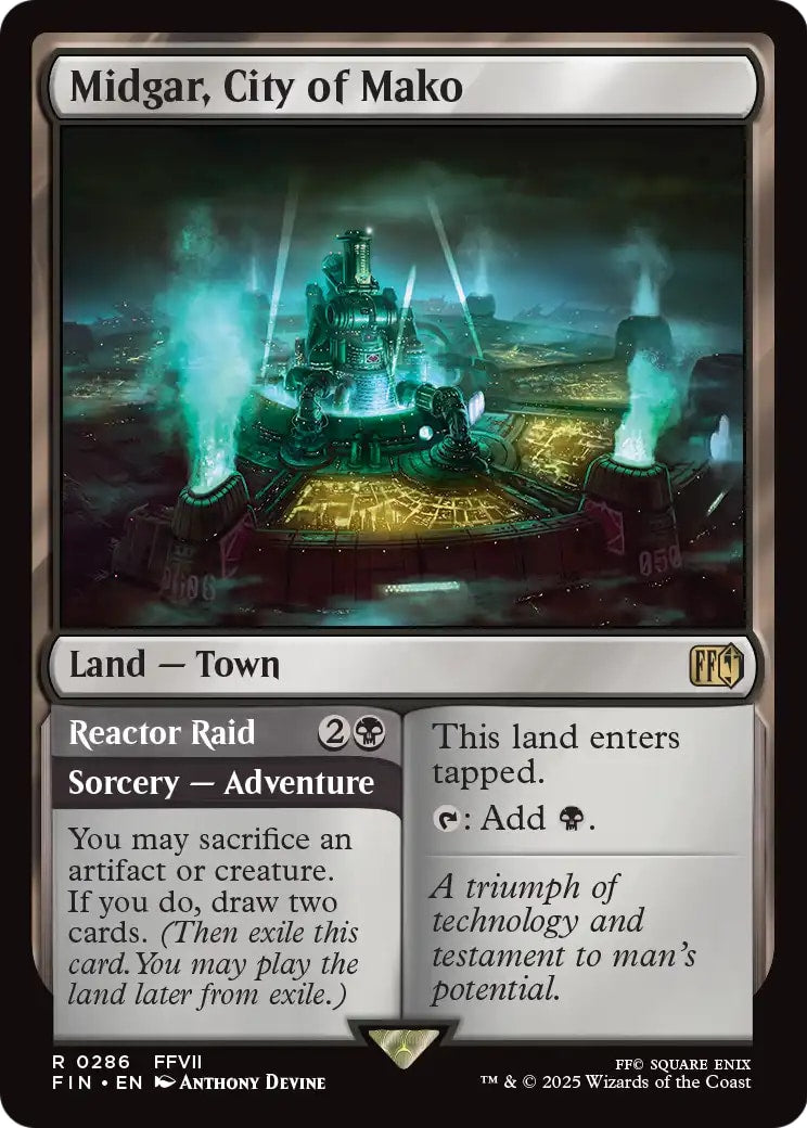 Midgar, City of Mako // Reactor Raid – FINAL FANTASY 286 – Magic: The Gathering single card | Lichcards Image principale du produit