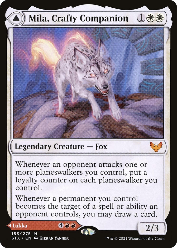 Mila, Crafty Companion // Lukka, Wayward Bonder – Strixhaven: School of Mages 153 | Lichcards Hauptbild