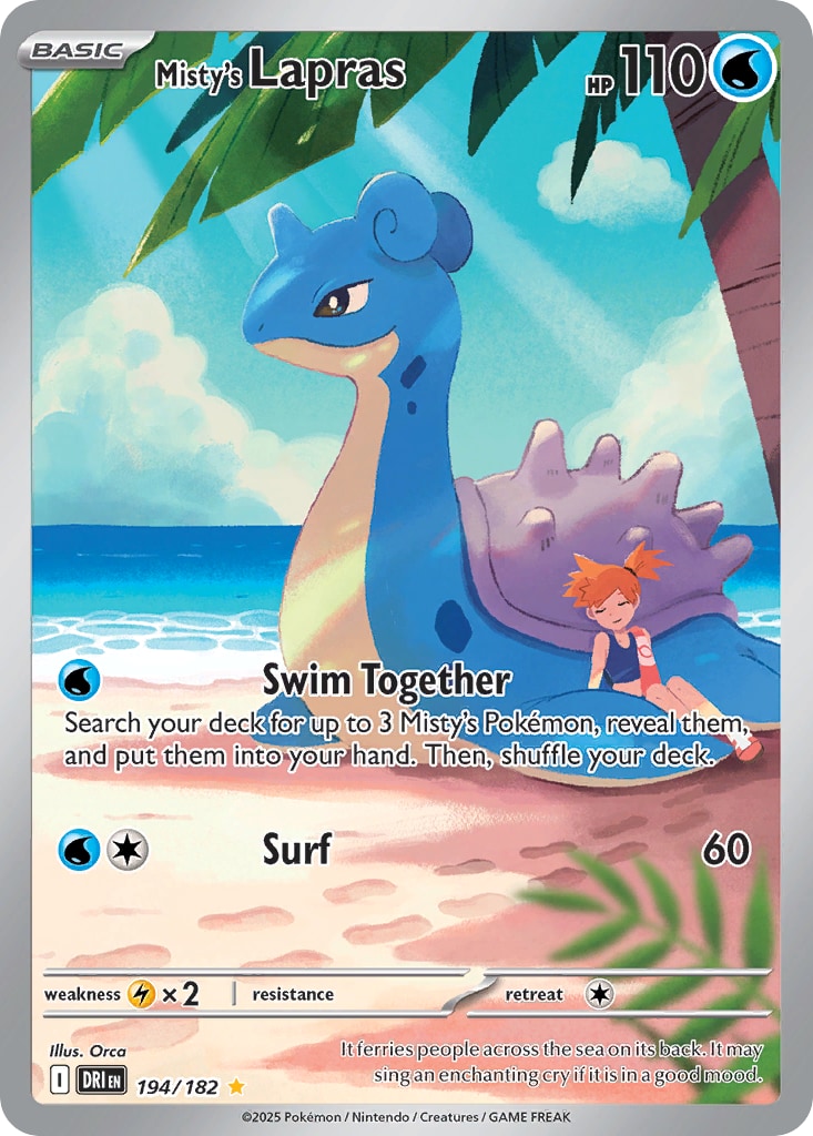 Misty's Lapras – Destined Rivals 194 – Pokémon TCG single card | Lichcards Hauptbild