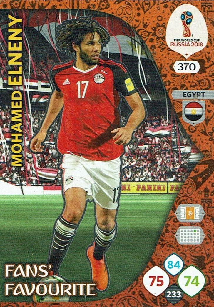 Mohamed Elneny - 2018 FIFA World Cup Russia Adrenalyn XL Fans' Favourite #370 - Near Mint