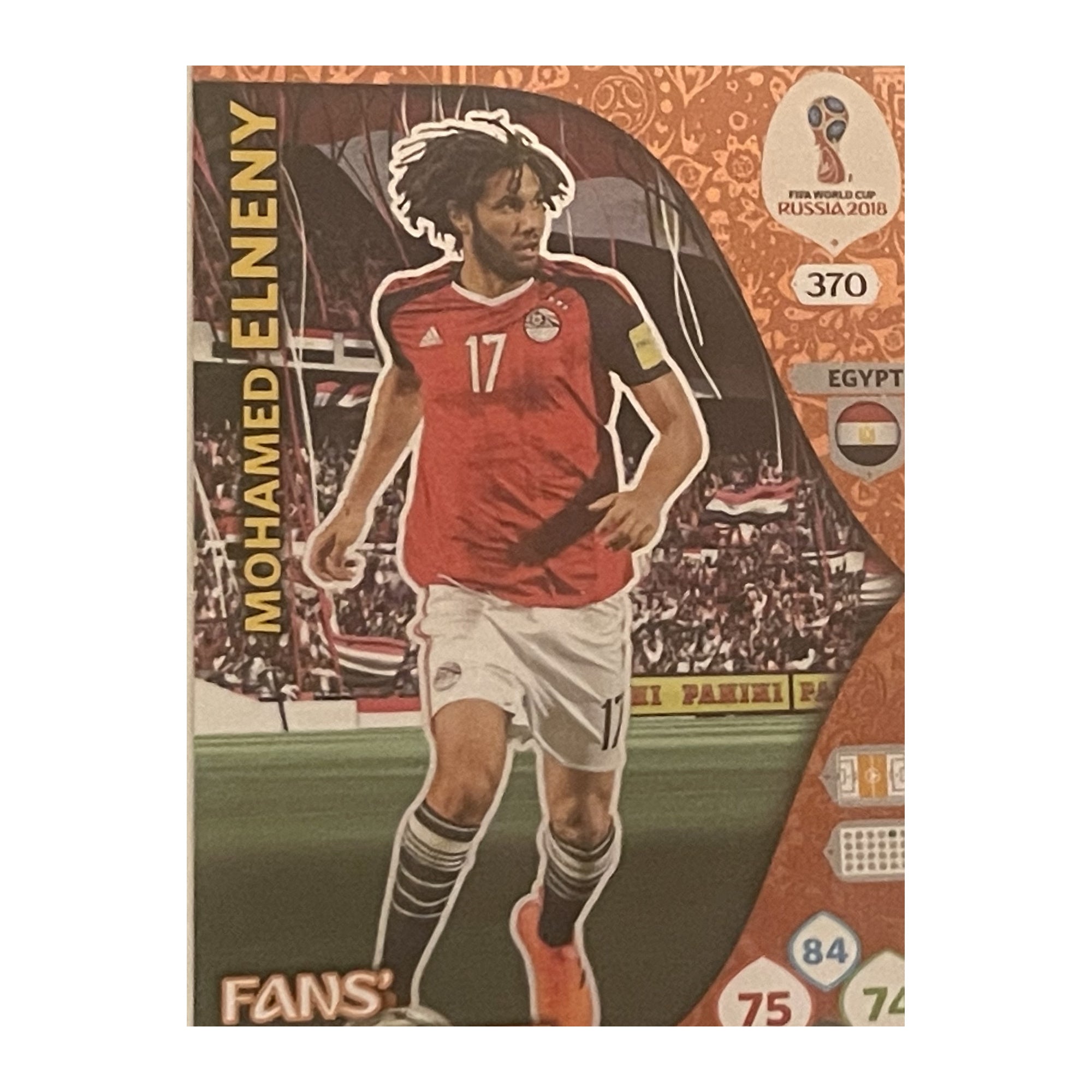 Mohamed Elneny - Panini Adrenalyn XL FIFA World Cup Russia 2018 (Fans' Favourite) [370] - voetbalkaart voorkant