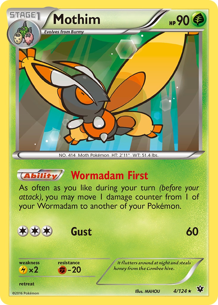 Mothim – Fates Collide 4 – Pokémon TCG single card | Lichcards Hoofdafbeelding