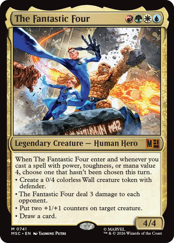 Magic Marvel Super Heroes Commander Deck The Fantastic Four - commander-kaart The Fantastic Four