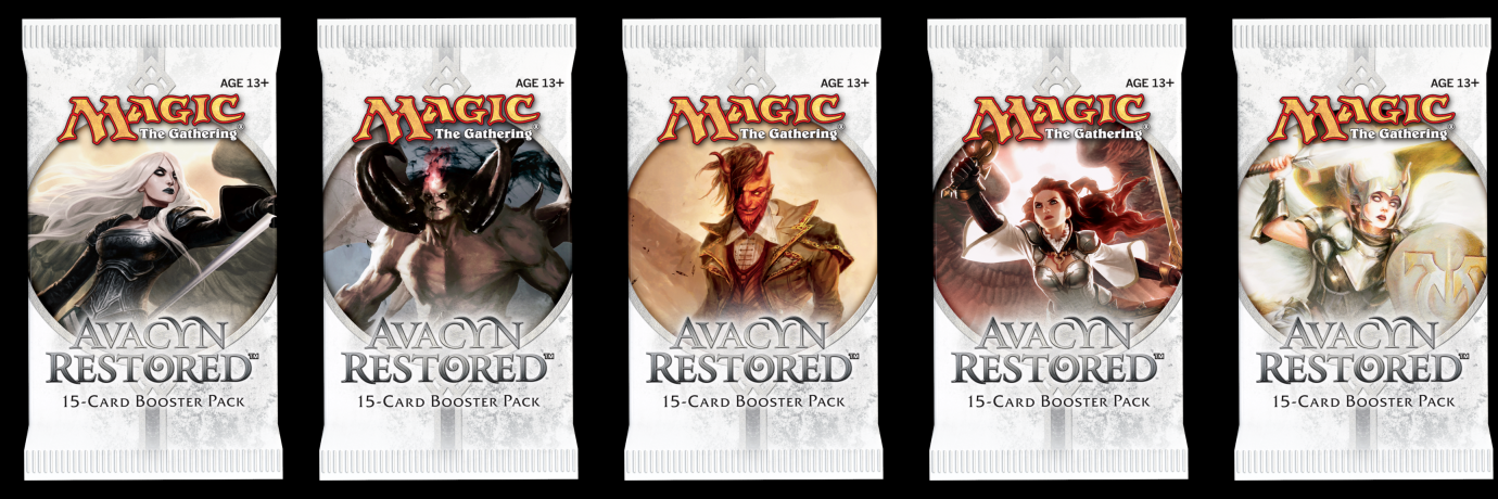 Avacyn Restored booster pack artworkvarianten