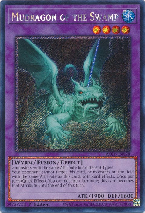 Mudragon of the Swamp (Platinum Secret Rare) - RA01-EN028 - Platinum Secret Rare - 1st Edition