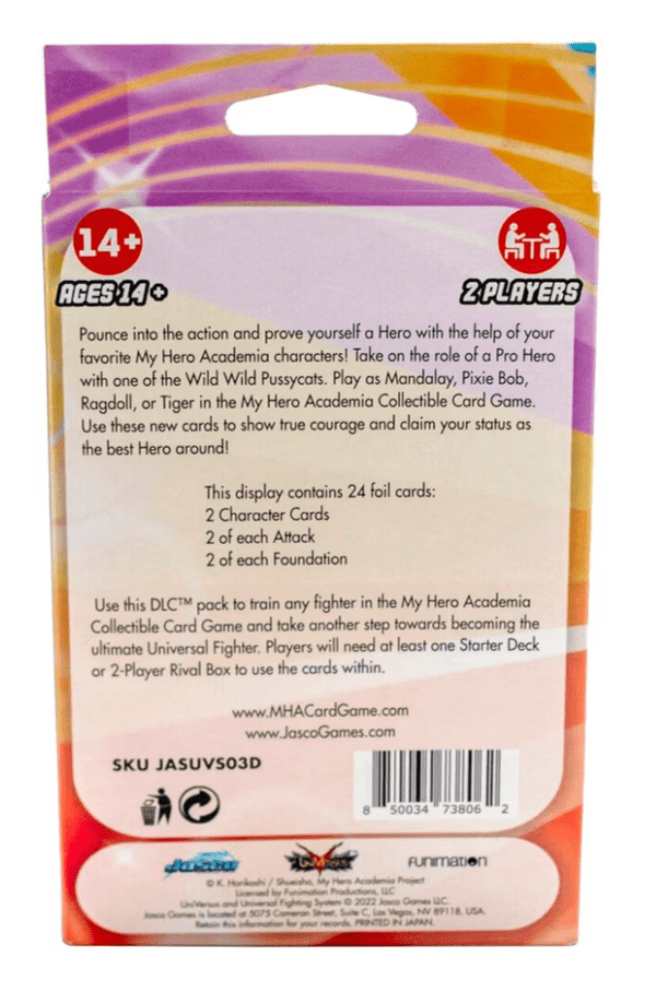 Kaartvoorbeelden uit het Wild Wild Pussycats DLC-pak van Jasco Games - 0850034738062