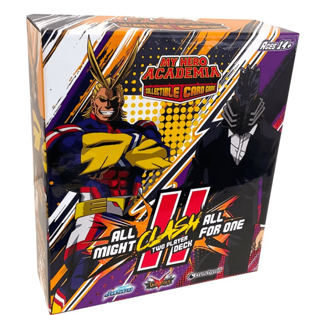 My Hero Academia CCG All Might vs. All For One Two Player Clash Decks, doosvoorkant - 0850034738208