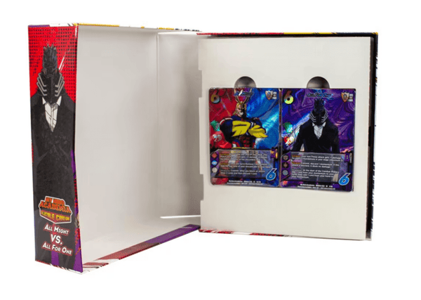 Inhoud van de All Might vs. All For One Clash Decks: twee decks van 51 kaarten - 0850034738208