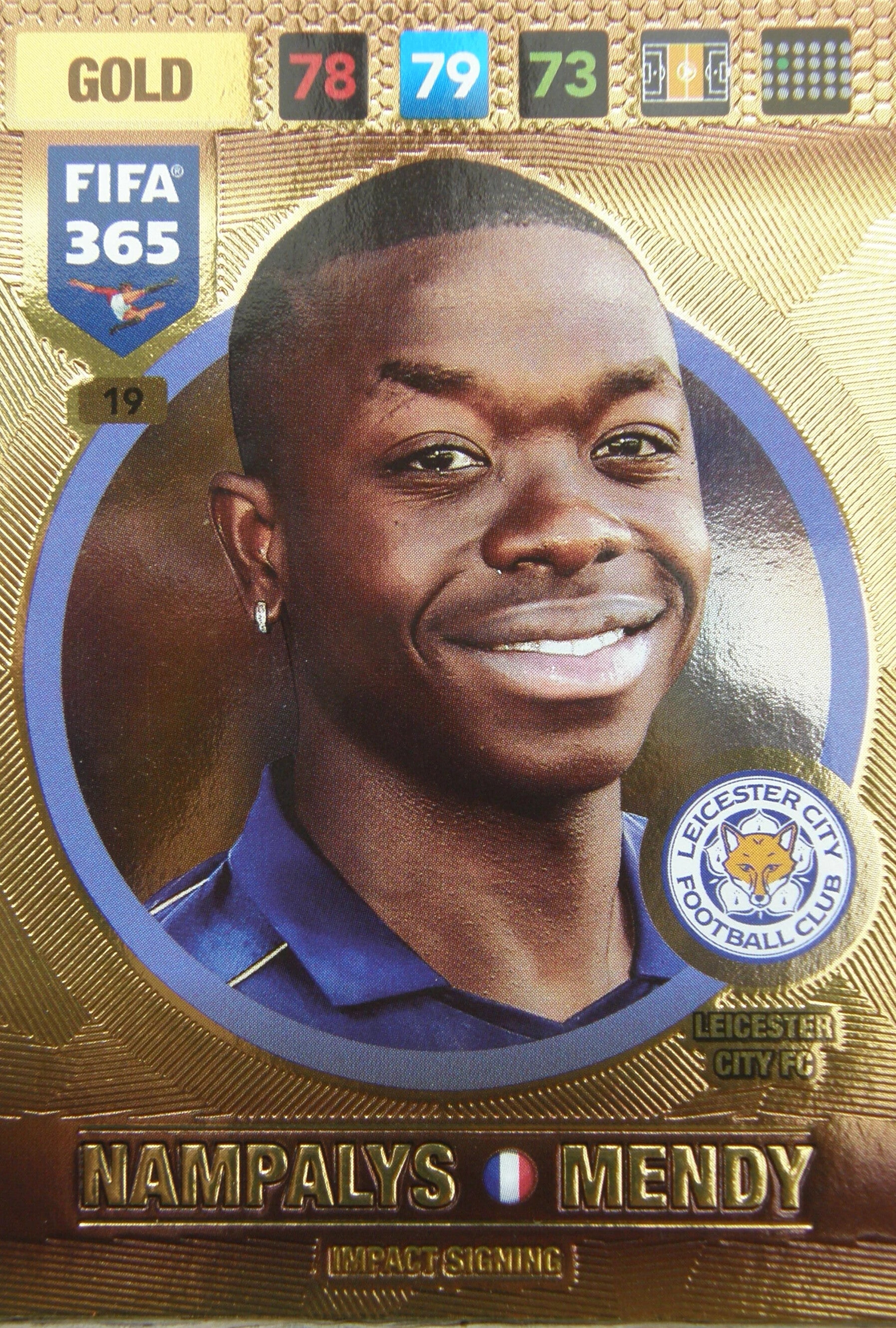 Nampalys Mendy - FIFA 365: 2017 Adrenalyn XL Impact Signing #19 - Near Mint Hoofdafbeelding